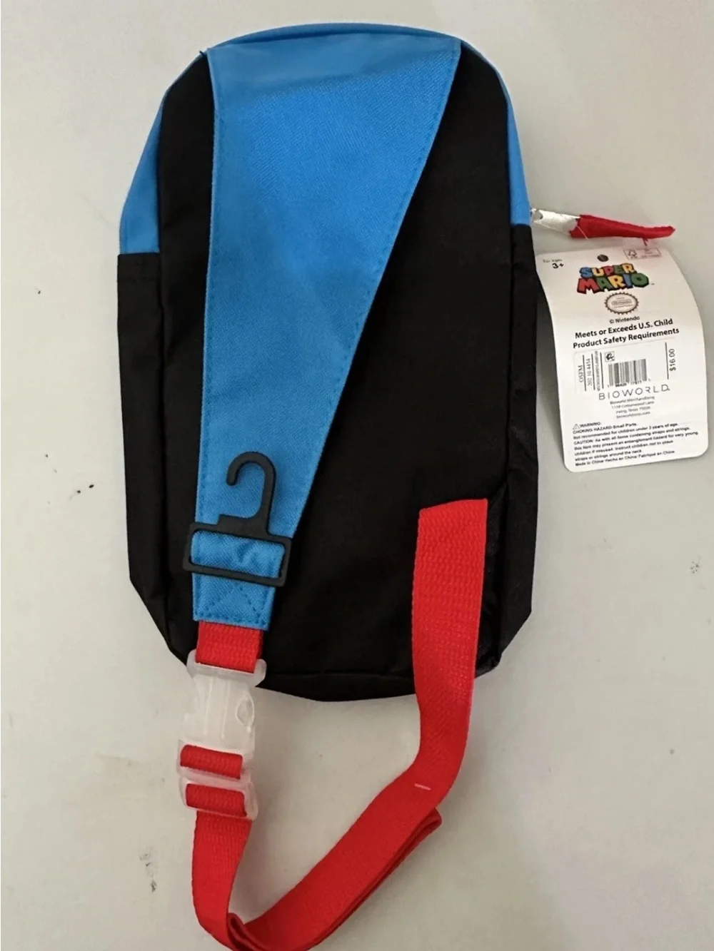 Super Mario Sling Bag Gaming Travel Bag Pack Nintendo Bio World 3+